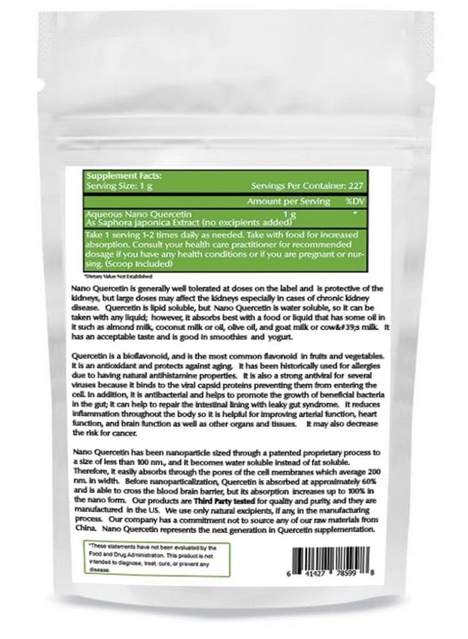 One Planet Nutrition Nano Quercetin Powder 8 oz (227 Servings), Sophora Japonica Extract, Nano for Enhanced Absorption, Supports Immune Health with Antioxidant Benefits, Non-GMO, Vegan - Image 2