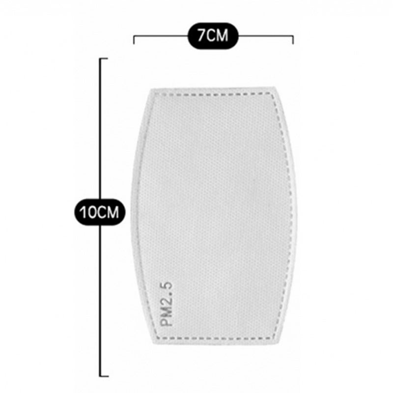 Mask protection pm2.5 filter 5-layer protective filter element activated carbon filter cloth mask gasket factory wholesale Children's 10*7 