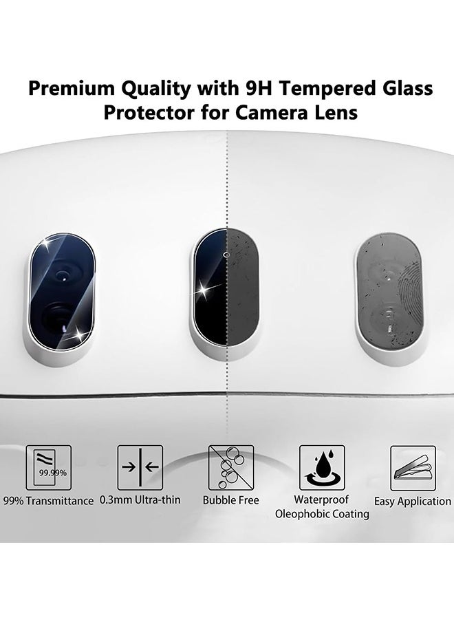 Generic - 【6 Pcs】 Compatible with Meta Quest 3 Camera Lens Protector, 9H Anti-Scratch Tempered Glass High Definition VR Accessories for Oculus Quest 3, HD Clear,Bubble Free,Scratch-Proof,Case Friendly, Clear - Image 1