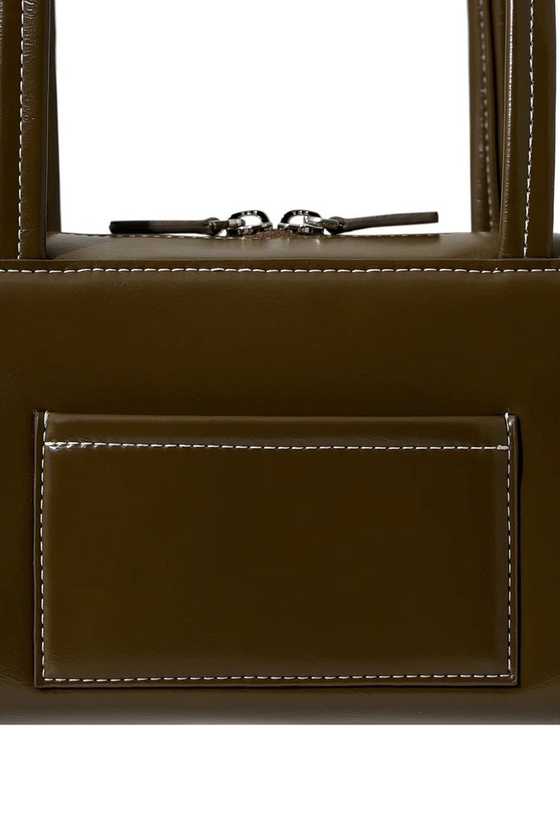 ستاند حقيبة كتف من الجلد مع حزام كتف - Image 4