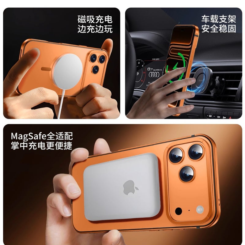 TRABBIT Magnetic Anti-Fall Anti-Fingerprint Protective Case for iPhone 7, Compatible with 17Pro Max MagSafe - Image 3