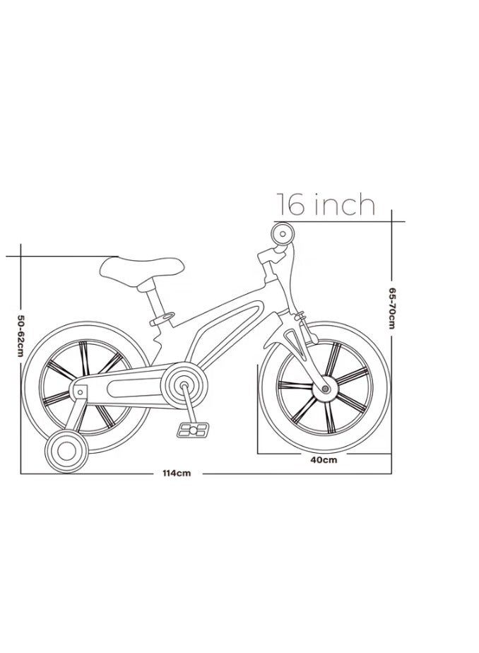 مونتاسن دراجة مونتاسن F800 للأطفال بإطار متين من المغنيسيوم مقاس 16 بوصة - Image 5