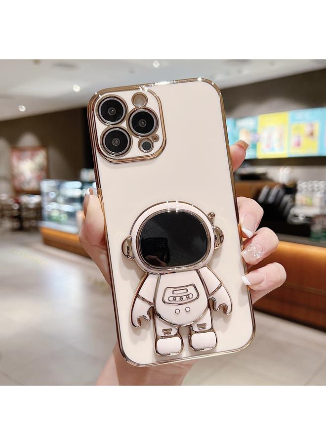 S-TOP Case For iPhone 15 Pro Electroplating Astronaut Holder Phone Case - Image 1