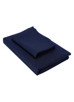 Home-Tex Design 2 Piece Hometex Design Single Size Dyed Flat Sheet Set - 1 Flat Sheet (150x260 cm) + 1 Pillow Cover (50x75cm)  - Image 3