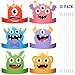 Aoriher 12 Pcs Monster Paper Hats Party Headbands Monster Themed Birthday Party Supplies Baby Shower Favors Dress Costume for Boys Girls Kids Supplies Cosplay Props 6 Styles - Image 3
