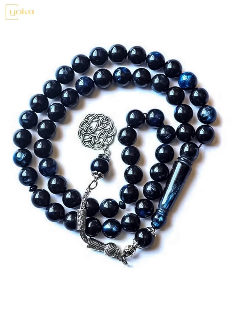 يوكا تَسْبِيح ٤٥ حَبَّة من الفيروز عالي الجودة مع صندوق هدايا أنيق - Image 3