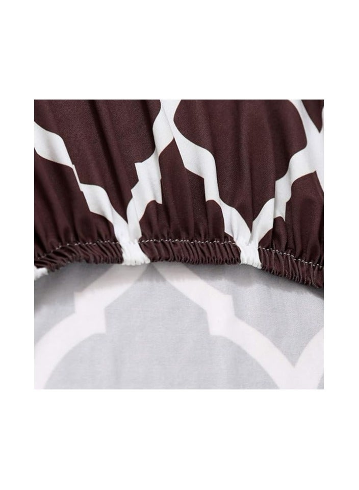 غطاء مقعد الطعام غطاء مقعد فائق النعومة قابل للتمدد وقابل للغسل وقابل للغسل من قماش سباندكس الناعم للمنزل والفندق وغرفة الطعام والولائم وحفلات الزفاف والمطعم (القهوة، 6 لكل مجموعة) - Image 5