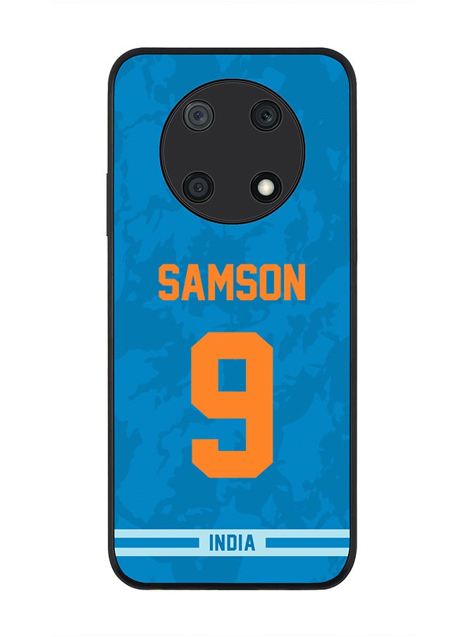 Stylizedd - Rugged Black Edge Case for Huawei nova Y90, Slim fit Soft Case Flexible Rubber Edges Thin Cover - Player Name - Sanju Samson, Jersey Number- 9 - Image 1