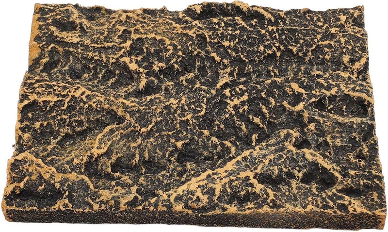 Rock Terrarium Background Board, Reptile Tank Background with High Simulation Stone Texture, PU Climbing Habitat Decoration for Rainforest Aquarium and Fish Tank (17.5 * 13cm) - Image 2