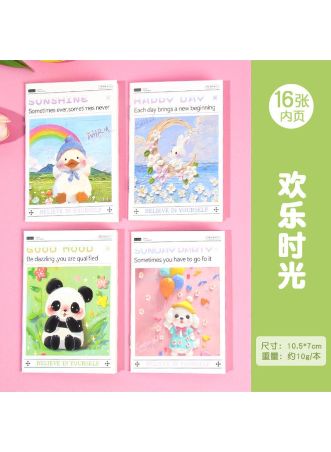 HELPS Cartoon Mini Notebook Students Share Cute Pocket Notebook Carry-on Stationery For Primary School Students Reward Small Gifts - Image 1