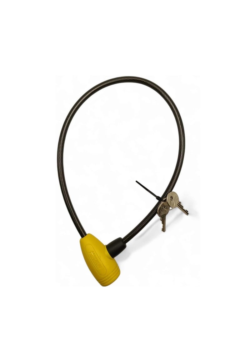 ماغنوم قفل الدراجات طقم اقفال 3 قطع للدراجات مناسب لجميع افراد الاسرة يحتوي علي 6 مفاتيح المتاح الواحد يفتح الكل الطقم يحتوي علي عدد 2 كابل صلب مغلف بغطاء بلاستيك - Image 4