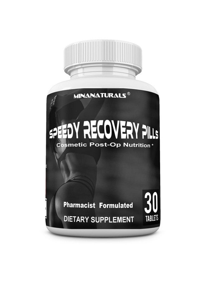 MINANATURALS MINANATURALS Speedy Recovery Pills Post-OP Recovery Supplement. Scar Support Vitamins. Promotes Collagen and Fast Wound Healing. Specially Formulated for Post op Cosmetic Surgeries. 30 Tablets  - Image 1