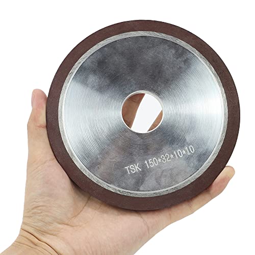 LIAULIADLL 6 Inch 150 Grit Flat Resin Bonded Diamond Grinding Wheel for Carbide Metal,Concentration 75%,Thickness: 10mm,1 Pack - Image 4