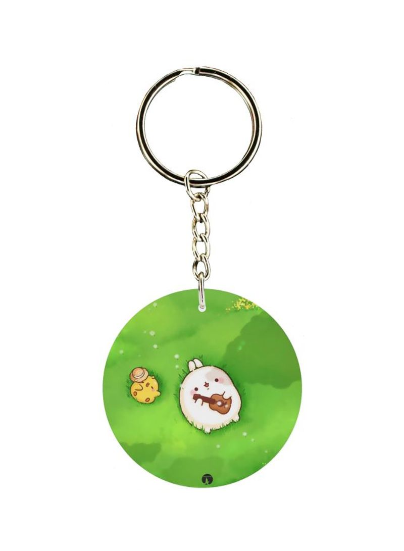 RKN Cartoon Printed Double Sided Keychain