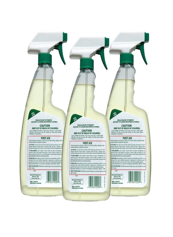 Citrus II منظف ومطهر ومعطر للمستشفيات من سيتروس 2 - برائحة الحمضيات المنعشة - بخاخ مطهر - 22 أونصة سائلة - عبوة من 3 قطع - Image 2