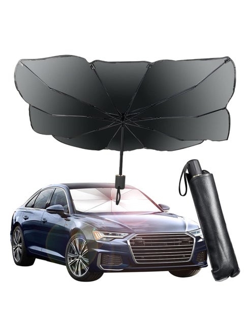 Car sun shade windshield front windshield reflective sunshade for vehicle blocks uv ray, foldable cover visor umbrella, automotive ray protection block parasol, keep your vehicle cool