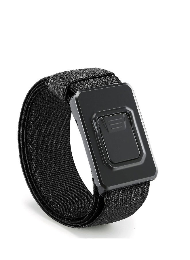 Generic Adjustable Nylon Tactical Belt for Men - Metal-Free Work and Hiking Belt with Heavy-Duty Quick Release Buckle, Ideal for Military, Travel, and Outdoor Activities  - Image 1