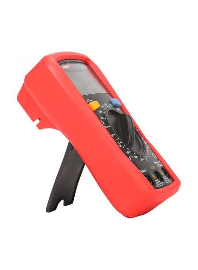 UNI-T UT33C+ Digital Multimeter Electrical Handheld Ammeter Manual Range AC/DC Current Temperature Red/Black - Image 4