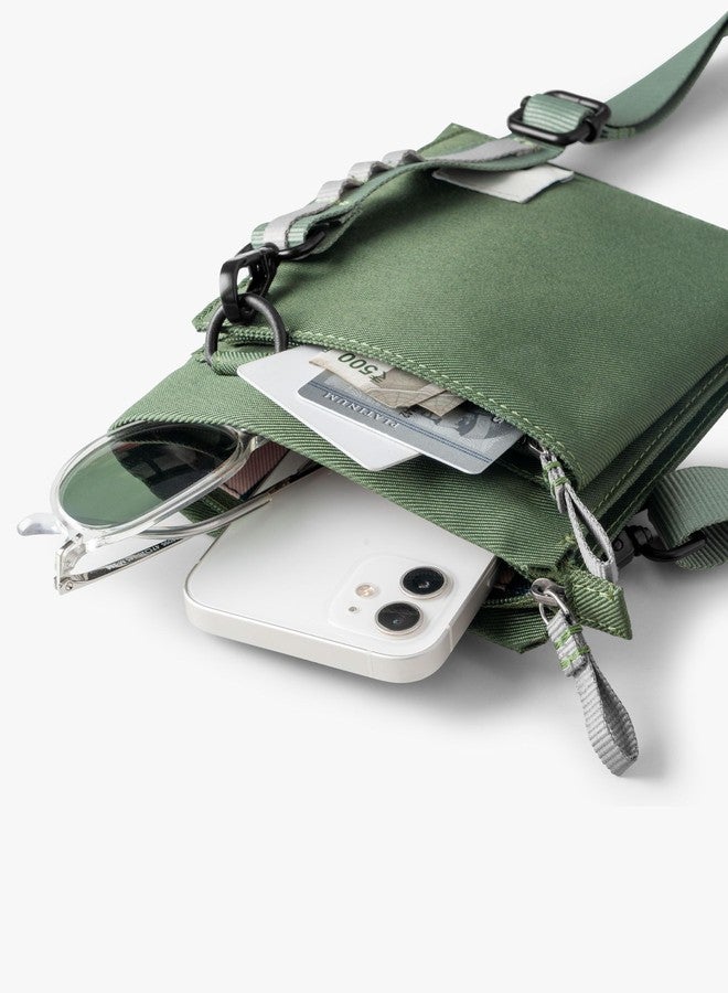 DailyObjects Kelp Utility Phone Sling Bag for Women and Girls | Recycled PET Material | Crossbody Pocket Purse | Zipper Closure with Adjustable Strap | Lightweight - Image 5