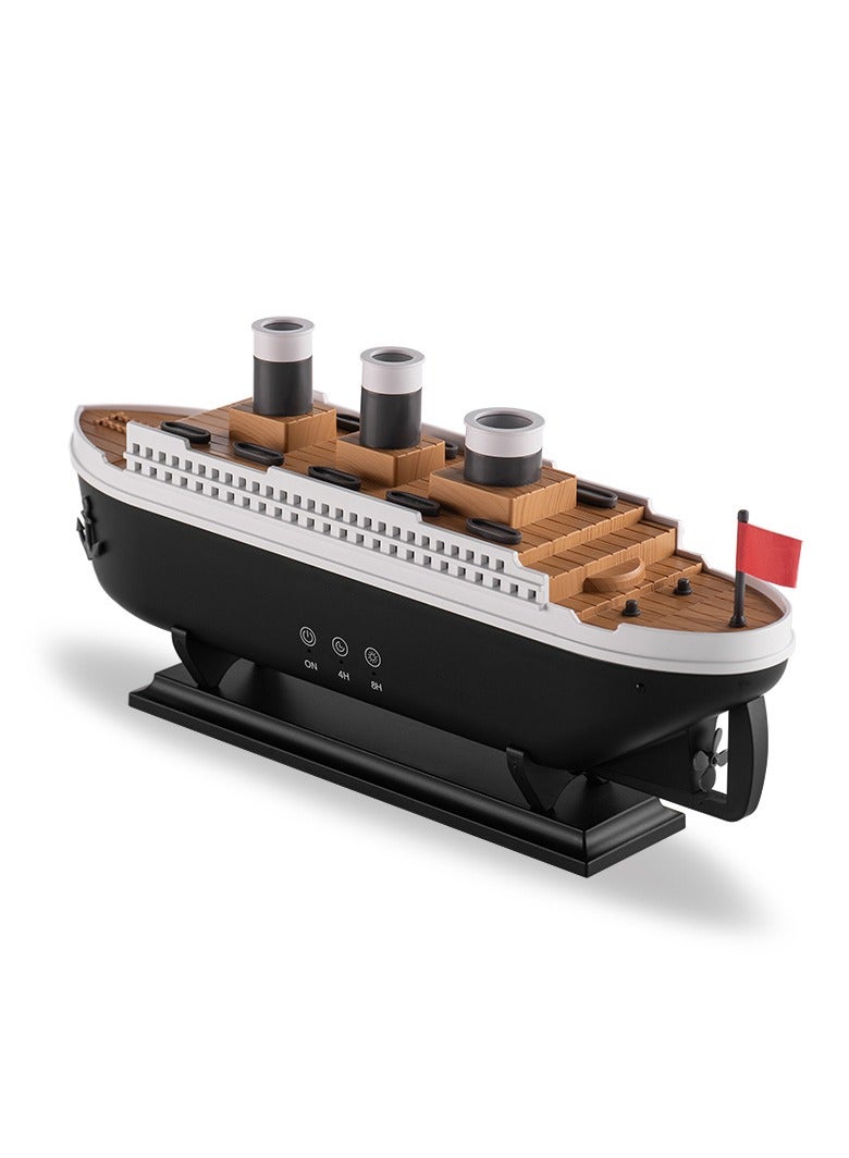 general Simulation ship aromatherapy machine home desktop creative intelligent volcano spray essential oil diffuser humidifier - Image 1