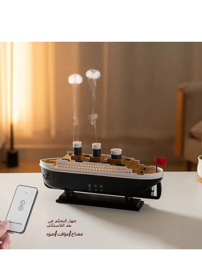 general Simulation ship aromatherapy machine home desktop creative intelligent volcano spray essential oil diffuser humidifier - Image 5