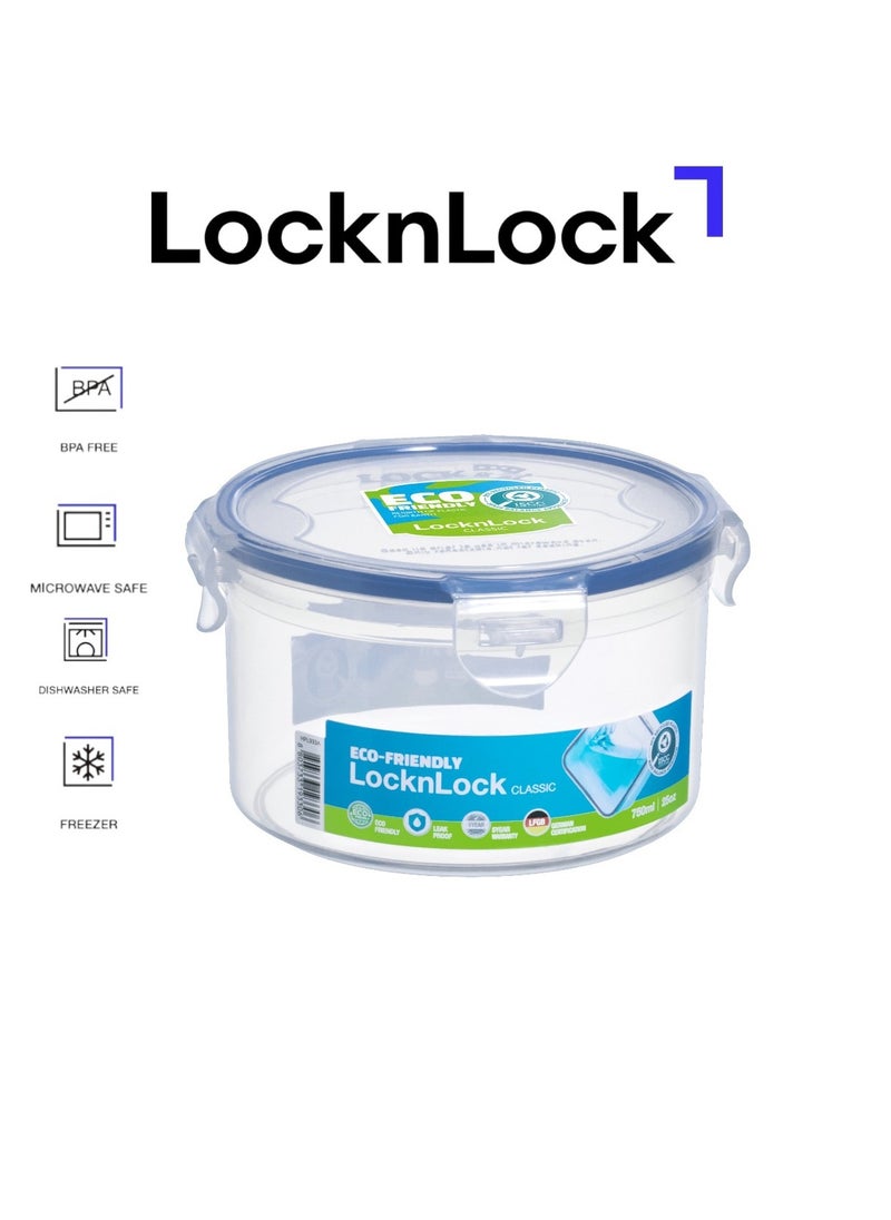 LOCK & LOCK LocknLock 750ml  Round  Airtight Food Storage Container - BPA-Free, Microwave, Freezer, and Dishwasher Safe  - Image 1