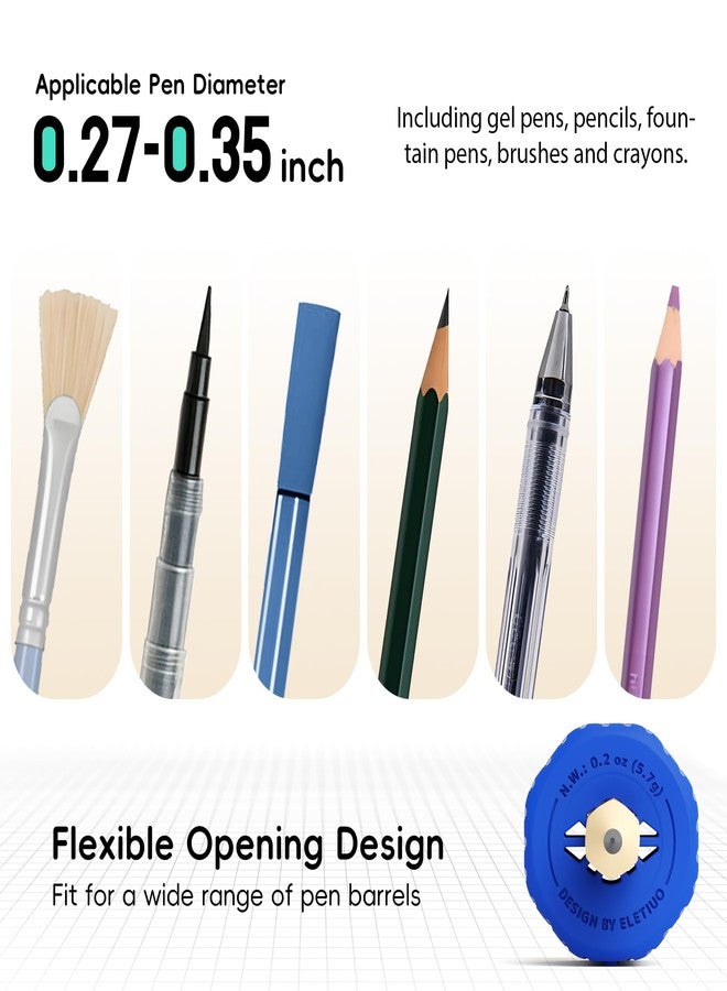 ELETIUO 9-Pack Adjustable Pencil Weights (0.5-2.1oz),Textured Silicone Handwriting Aid for Kids &Adults&Special Needs,Improves Penmanship for Autism,ADHD,Tremors,Dyspraxia& Fine Motor Skills,3 Colors - Image 5