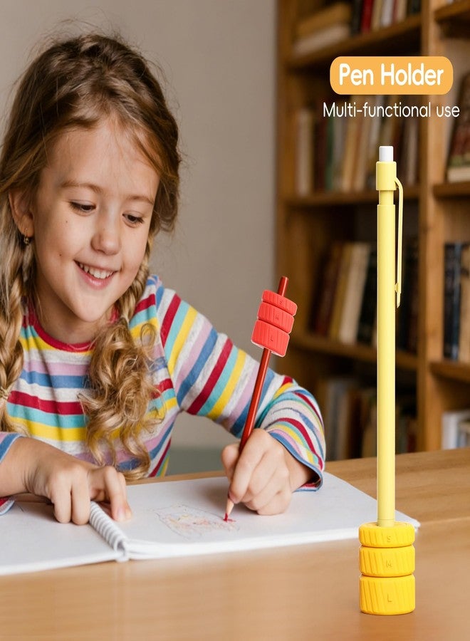 ELETIUO 9-Pack Adjustable Pencil Weights (0.5-2.1oz),Textured Silicone Handwriting Aid for Kids &Adults&Special Needs,Improves Penmanship for Autism,ADHD,Tremors,Dyspraxia& Fine Motor Skills,3 Colors - Image 4