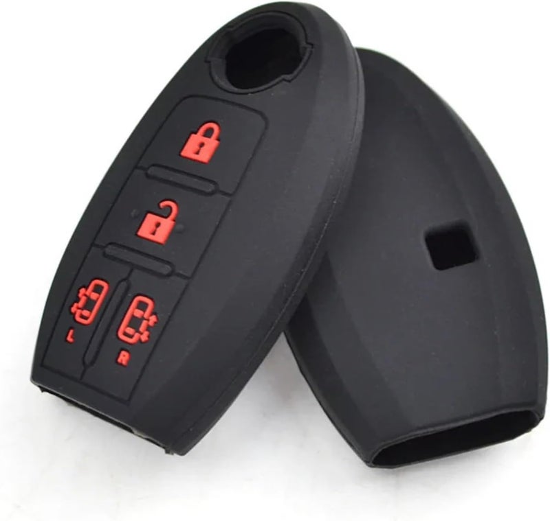 QASULER Silicone Car Key Case Cover for Nissan Models - Image 1