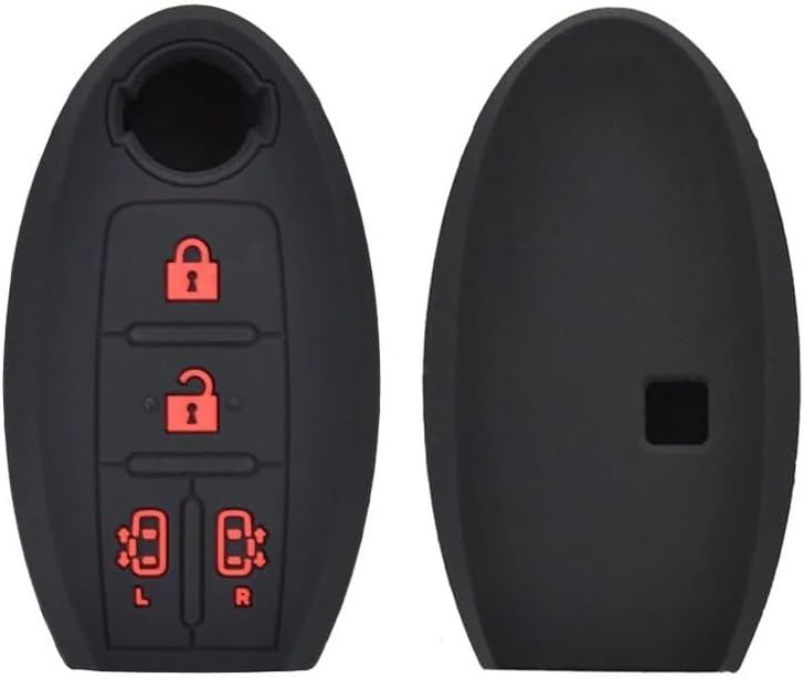 QASULER Silicone Car Key Case Cover for Nissan Models - Image 3