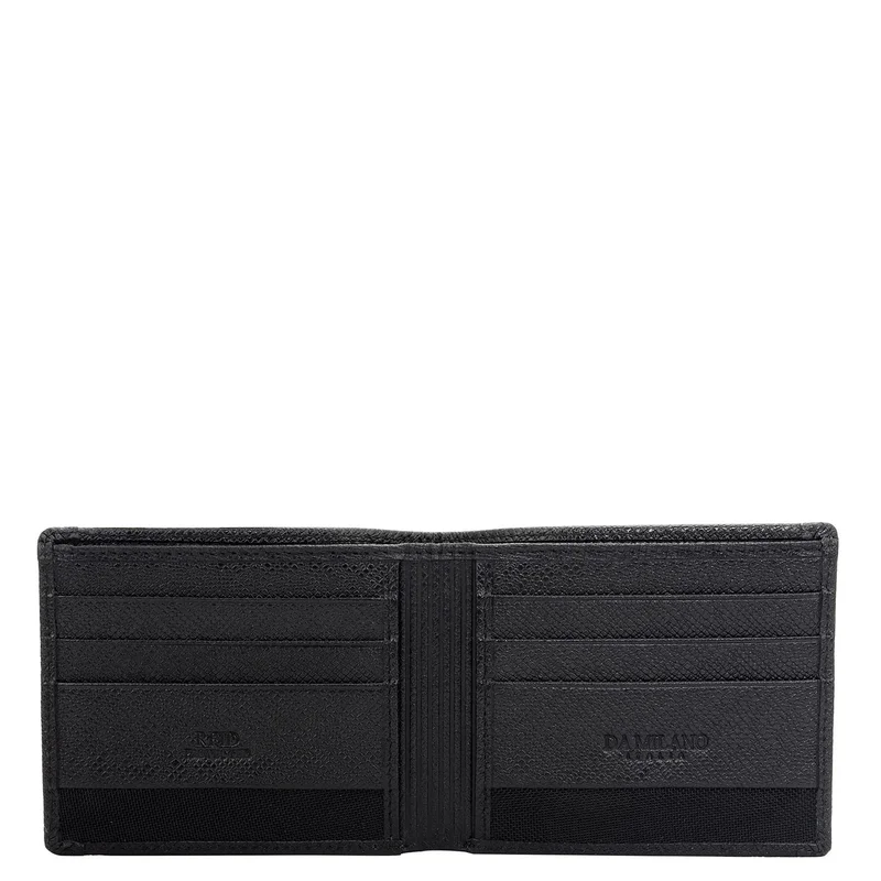 Da Milano  Black Bifold Leather Mens Wallet for Men | Best Price UAE