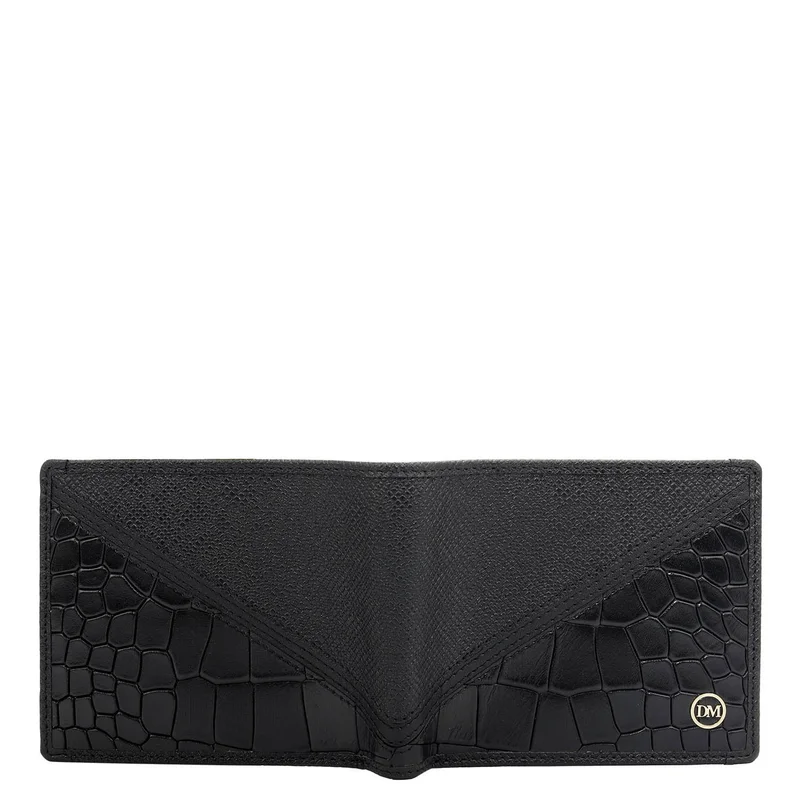 Da Milano  Black Bifold Leather Mens Wallet for Men | Best Price UAE