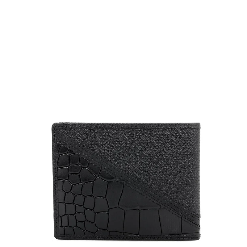 Da Milano  Black Bifold Leather Mens Wallet for Men | Best Price UAE