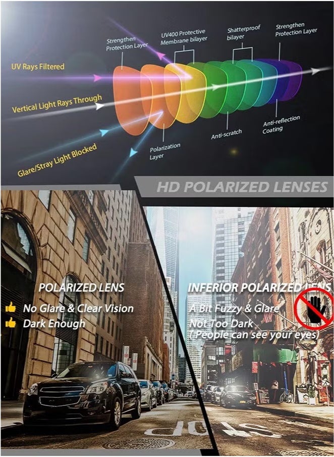 Aviator Men's Sunglasses Men Women High-Quality Metal Sturdy Semi Frame Sunglasses for Women Men Sun Glassess Accessories Eye UV400 Protection Shades for Driving Outdoor - Image 4