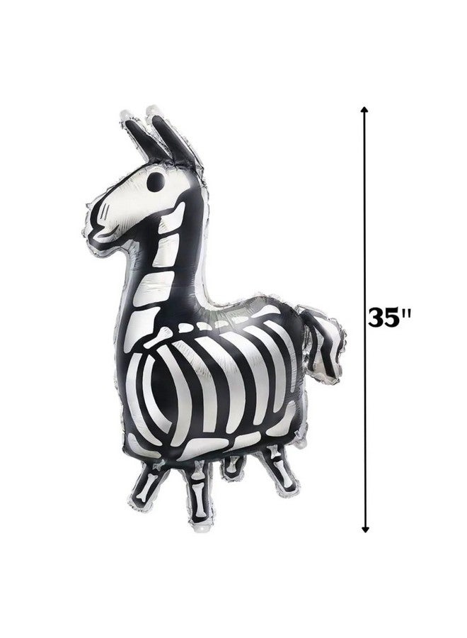 Unique Fortnite Llama Giant Black/Silver Foil Balloon - 35" (1 Count) | Premium Quality Party Decor - Perfect for Gaming Parties & Themed Events - Image 2