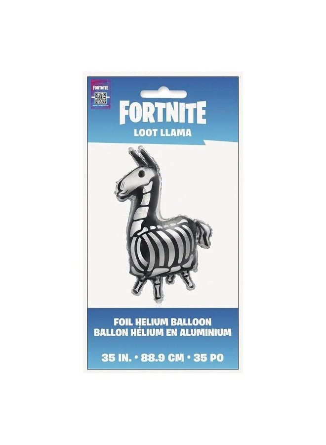 Unique Fortnite Llama Giant Black/Silver Foil Balloon - 35" (1 Count) | Premium Quality Party Decor - Perfect for Gaming Parties & Themed Events - Image 5