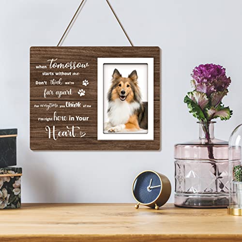 Pandasch Loss of Dog Sympathy Gift, Pet Memorial Picture Frame for 4x6 Photos, Passing Away Bereavement Remembrance Memorial Gifts for Loss of Dog Pet Cat - Image 5