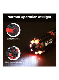 Y&D 8-in-1 Screwdriver Set, General Maintenance Tools Ratchet with Worklight Nighttime Repair Home Toolkit Portable Kit for DIY Nightwork  - Image 3