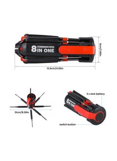 Y&D 8-in-1 Screwdriver Set, General Maintenance Tools Ratchet with Worklight Nighttime Repair Home Toolkit Portable Kit for DIY Nightwork  - Image 4