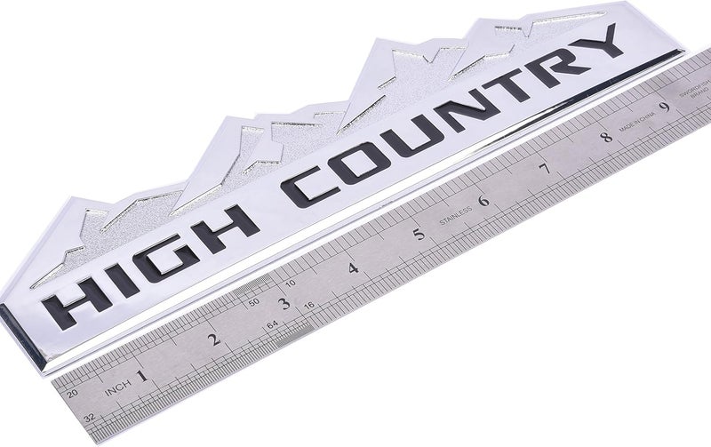 Aimoll 3pcs High Country Emblem Replacement Badges for Chevrolet Silverado and Sierra - Image 4