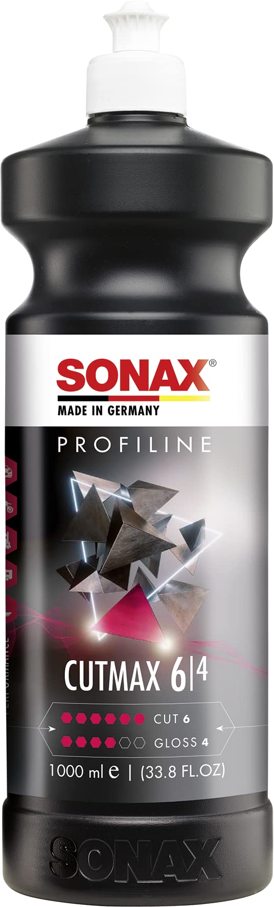 SONAX PROFILINE Cutmax (1 Litre) - High Effective Abrasive Polish for Weathered and Scratched Paintwork. Silicone-free | Item No. 02463000 - Image 1