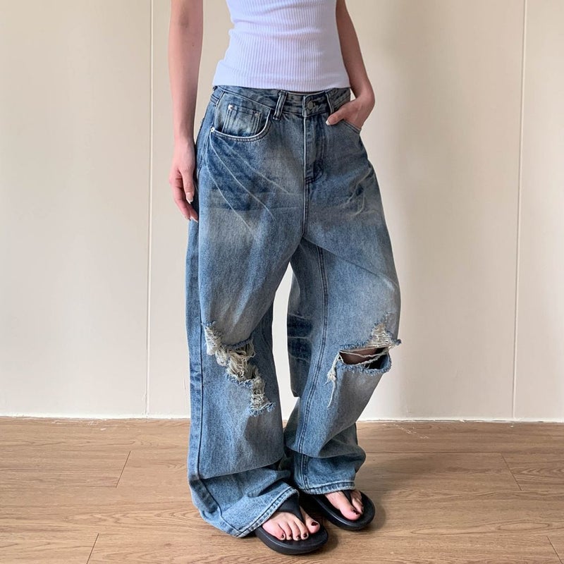 Vintage Classic European-American Design Daily Commute Jeans  Size_S - Image 1