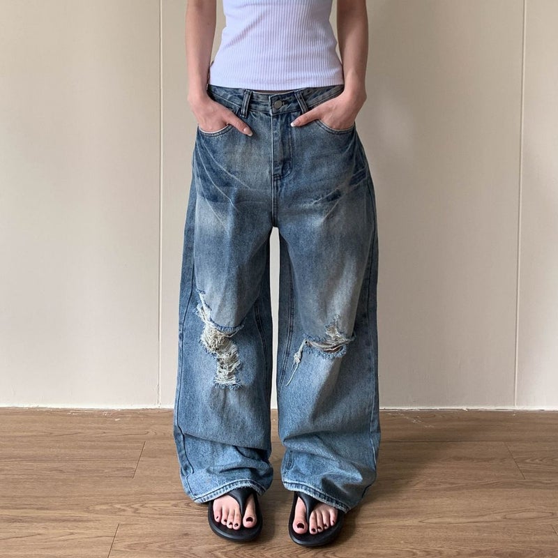 Vintage Classic European-American Design Daily Commute Jeans  Size_S - Image 2