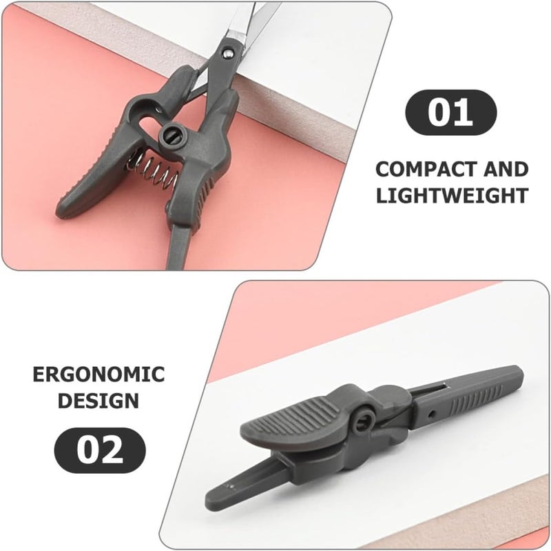 Beaupretty 4pcs Stainless Steel Nose Hair Scissors Rounded Tips for Men Mini Manual Nose Hair Trimming Tools and Eyebrow Grooming Scissors for Personal Care - Image 4