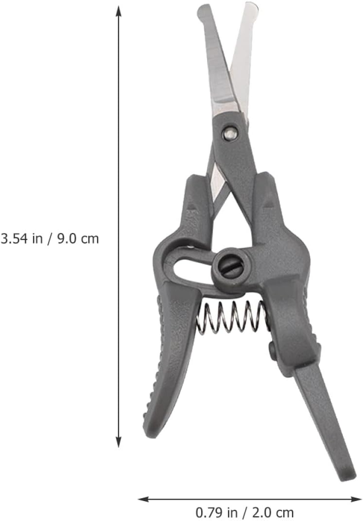 Beaupretty 4pcs Stainless Steel Nose Hair Scissors Rounded Tips for Men Mini Manual Nose Hair Trimming Tools and Eyebrow Grooming Scissors for Personal Care - Image 2