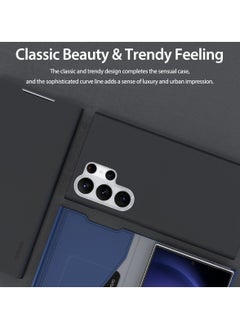 araree araree Bonnet Stand Galaxy S23 Ultra Case, Designed for Samsung Galaxy S23 Ultra 5G(2023), Thin Leather Magnetic Flip Folio Case with Card Holder Kickstand Case for Samsung Galaxy S23 Ultra 5G - Black  - Image 5