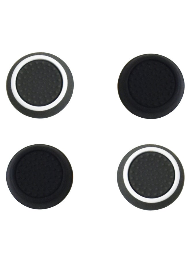 Generic PS4 Rocker Cap PS5 Silicone Cap Xbox One Handle Rocker Cap Two-color Mushroom Head 3D Handle Protective Cover-Product Color:Ps Black Background Green Circle 1 Piece  - Image 5