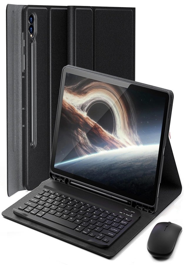 TUNKARMOR Case Keyboard for Samsung Galaxy Tab S10 Ultra / S9 Ultra / S8 Ultra 14.6 inch - Mouse and Detachable Magnetic Keyboard, Slim Case with S Pen Holder, Auto Sleep/Wake (Black) - Image 1