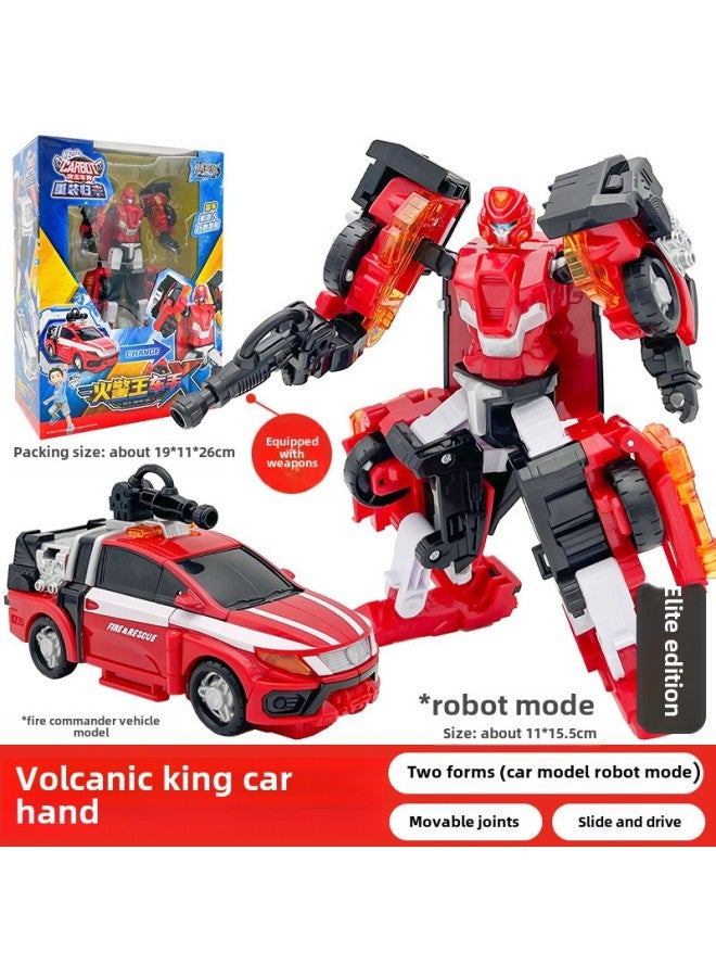 Kabao Car God Reload Return Fire King Driver Elite Edition Children's Classic Transforming Robot Boy Toy-Color:Kabao Car God-Elite Edition  (2 Deformations)  - Image 1