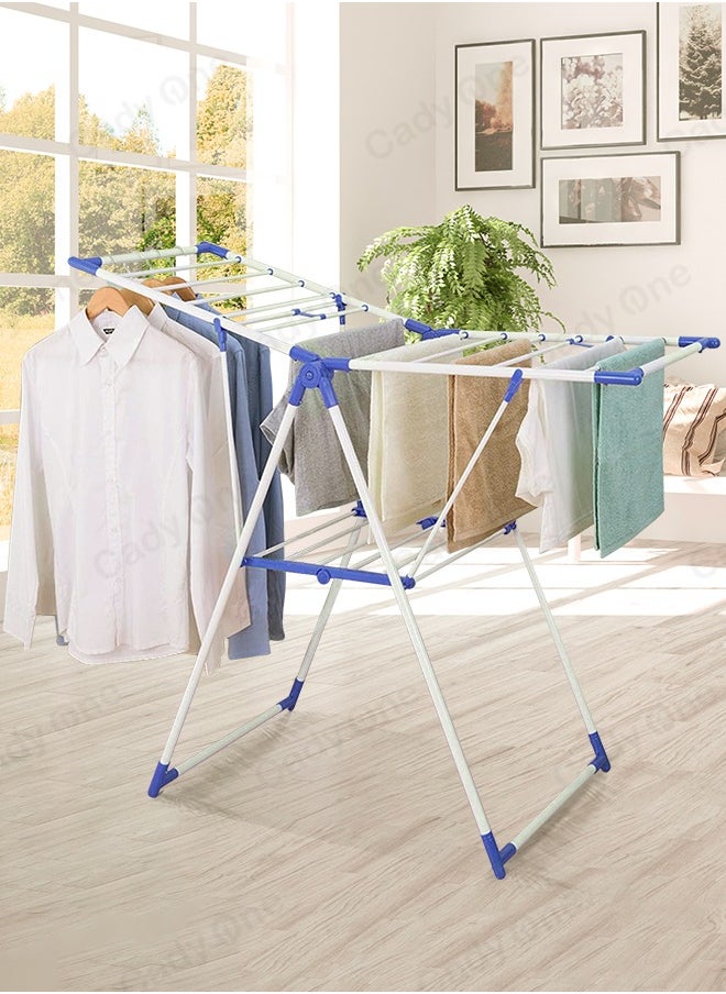 Cady One Laundry rack and clothes drying rack white and blue  - Image 1